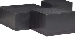 Online WOOOD Pim Set van 3 Bijzettafels Black