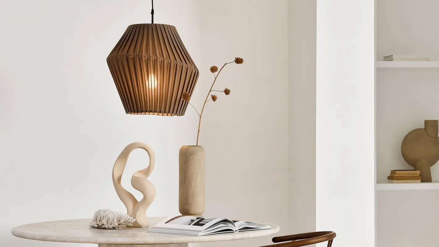 Hot Hollands Licht Pleat 50 Hanglamp Sand Taupe