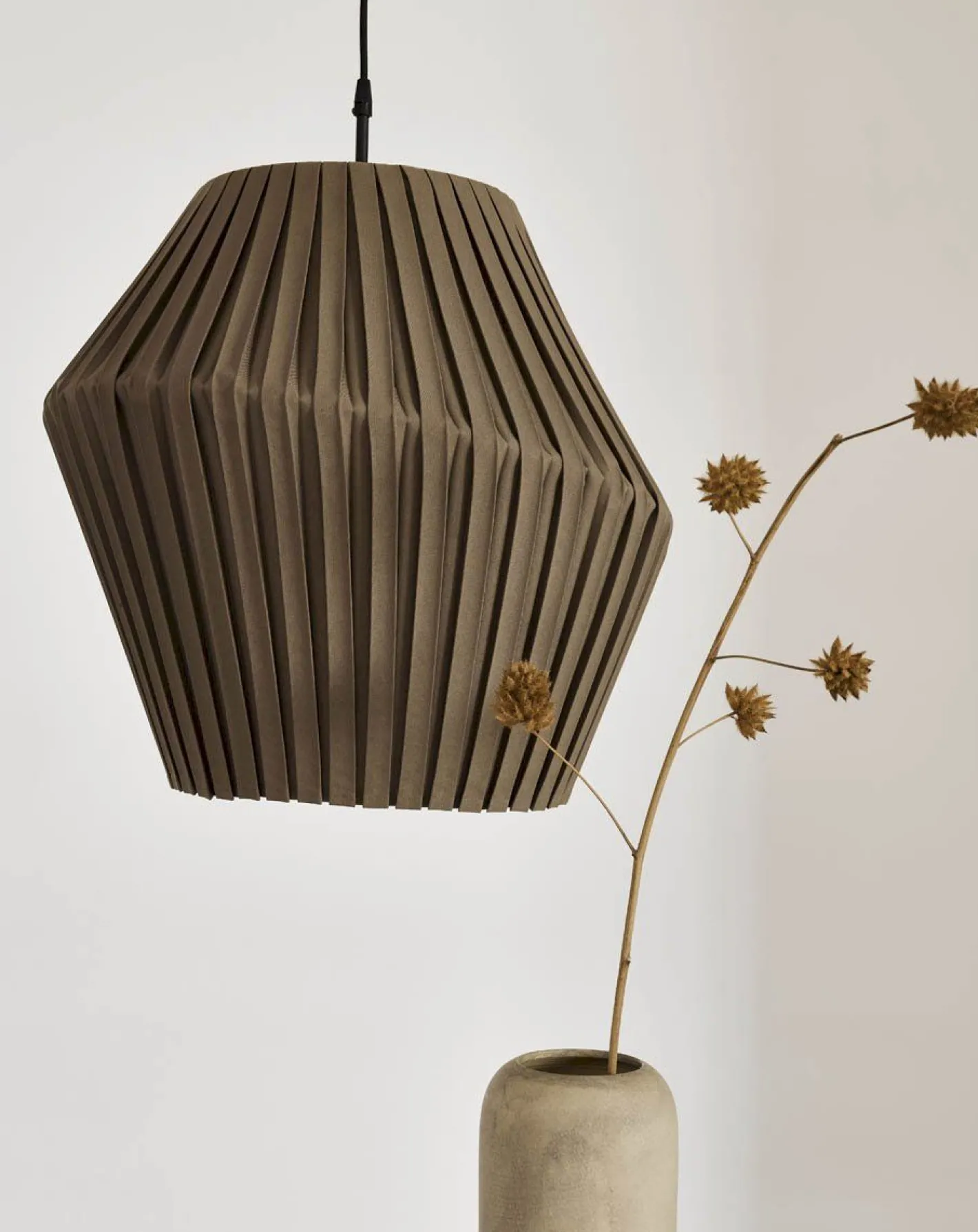 Hot Hollands Licht Pleat 50 Hanglamp Sand Taupe