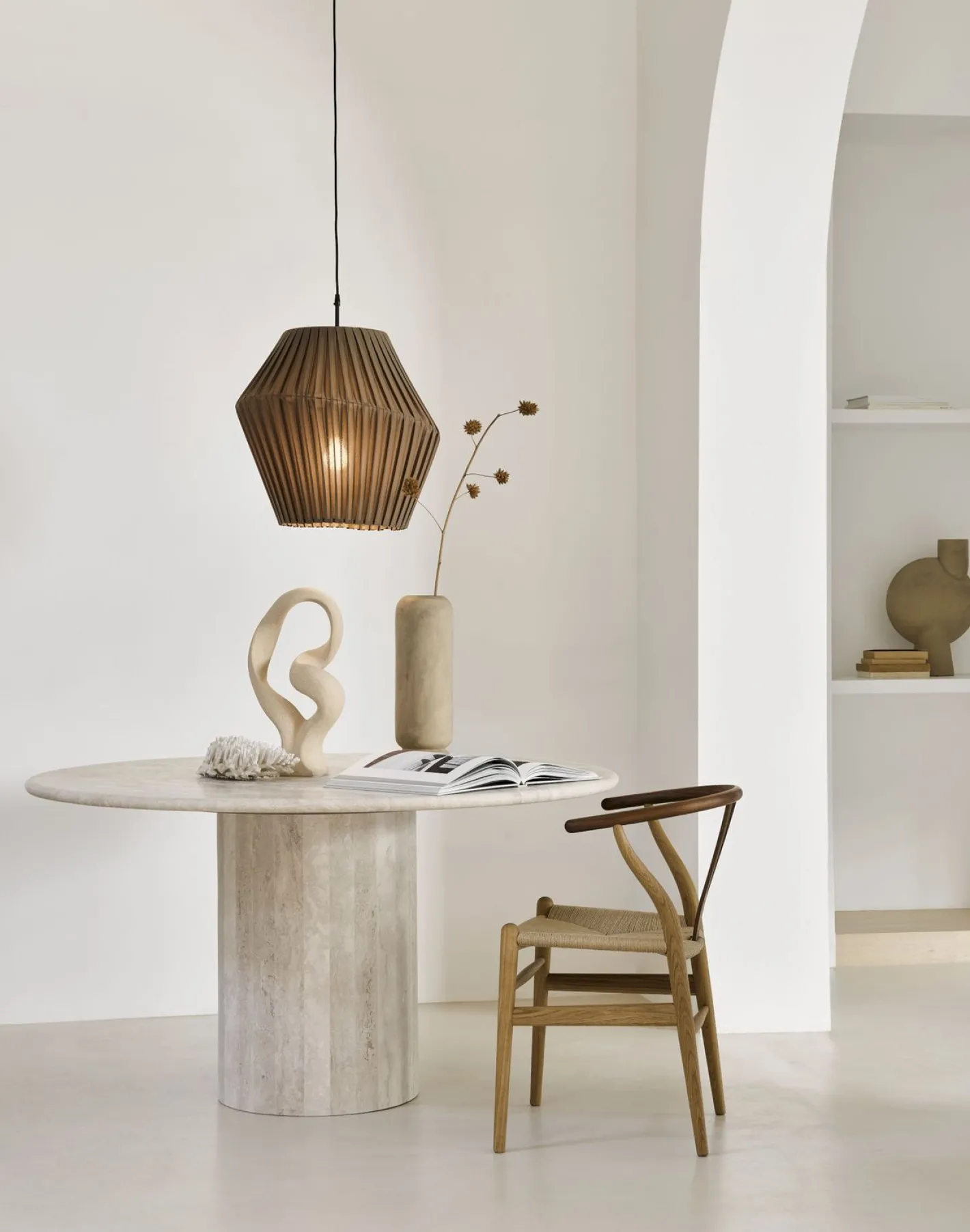 Hot Hollands Licht Pleat 50 Hanglamp Sand Taupe