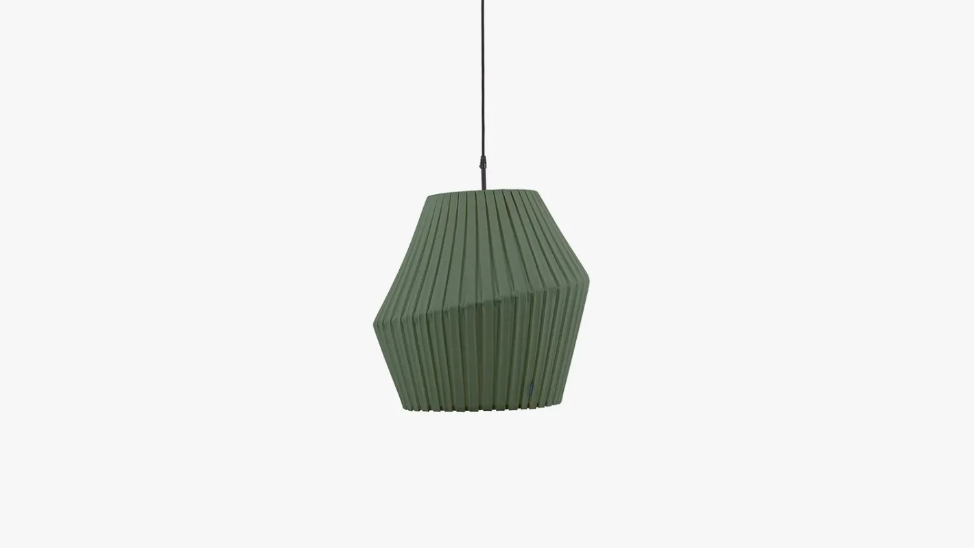 Clearance Hollands Licht Pleat 50 Hanglamp Deep Green