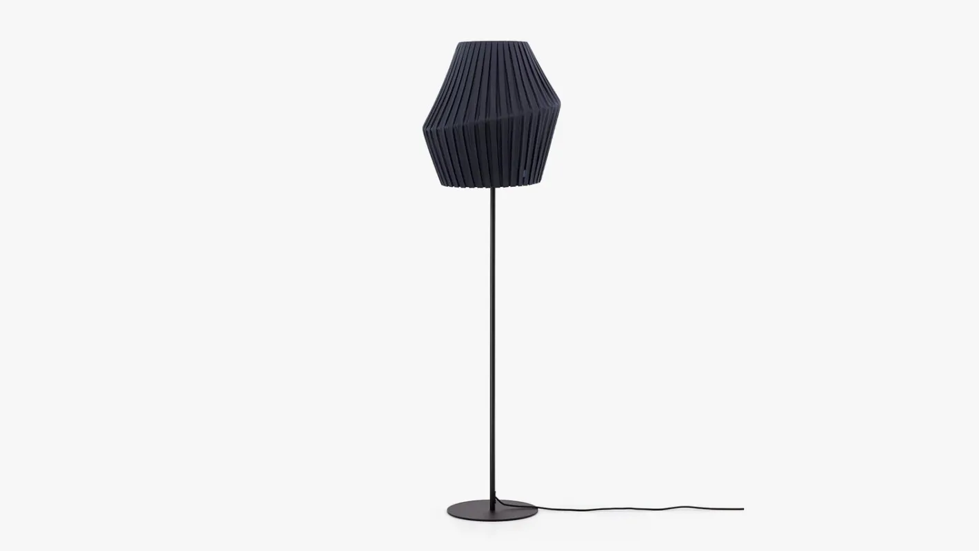 Hot Hollands Licht Pleat 50 Vloerlamp Anthracite