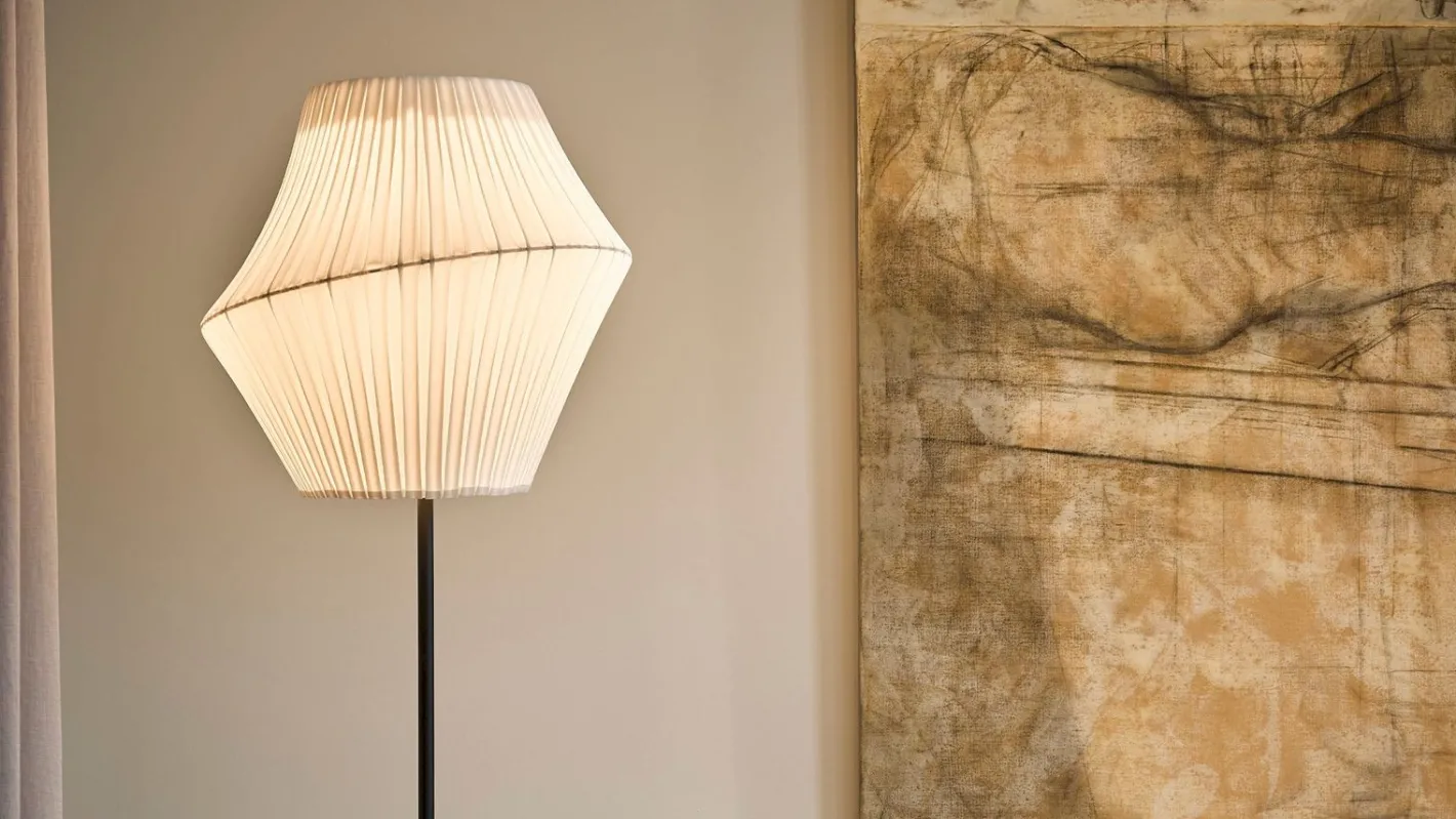 Sale Hollands Licht Pleat 50 Vloerlamp Off White