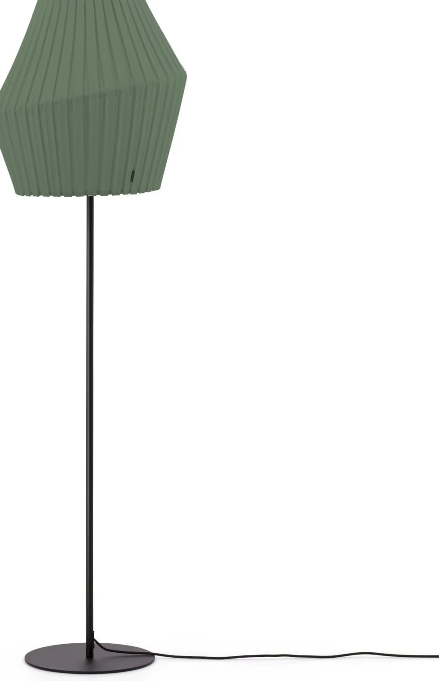 Clearance Hollands Licht Pleat 50 Vloerlamp Deep Green