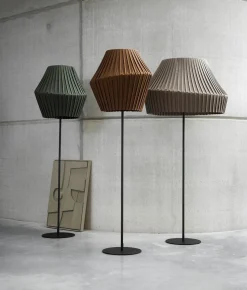 Clearance Hollands Licht Pleat 50 Vloerlamp Deep Green