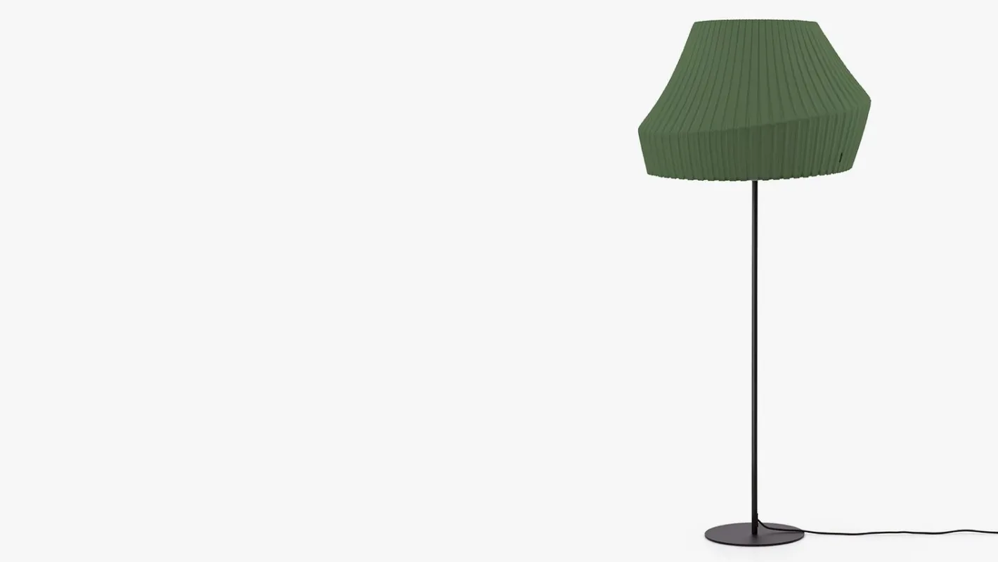 Sale Hollands Licht Pleat 75 Vloerlamp Deep Green
