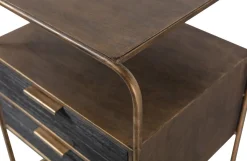 Discount WOOOD Polite Nachtkastje Antique Brass