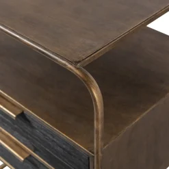 Discount WOOOD Polite Nachtkastje Antique Brass