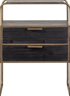 Discount WOOOD Polite Nachtkastje Antique Brass