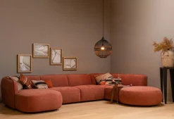 Online WOOOD Polly Rechts U-bank Pink