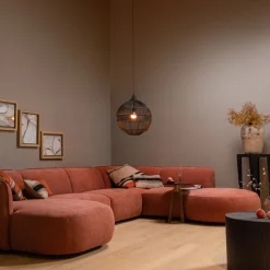 Online WOOOD Polly Rechts U-bank Pink