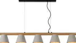 Outlet Lucide Possio Hanglamp Taupe, Naturel