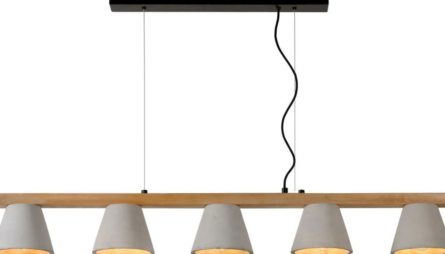 Outlet Lucide Possio Hanglamp Taupe, Naturel