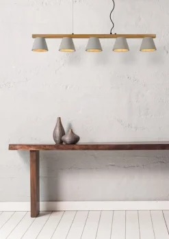 Outlet Lucide Possio Hanglamp Taupe, Naturel