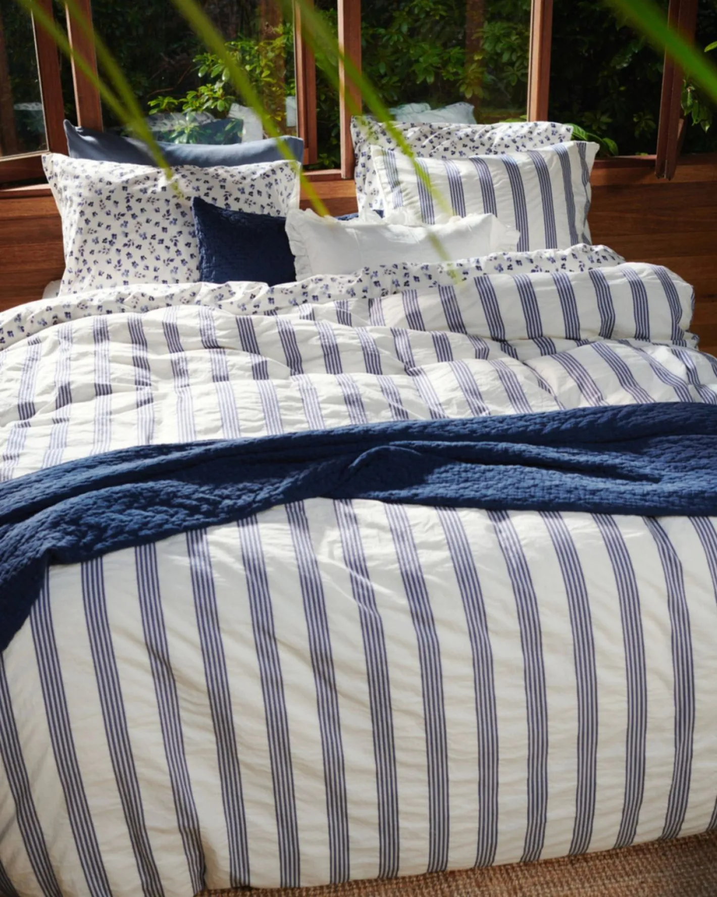 New Vandyck Pure 98 140x220 Dekbedovertrek Indigo