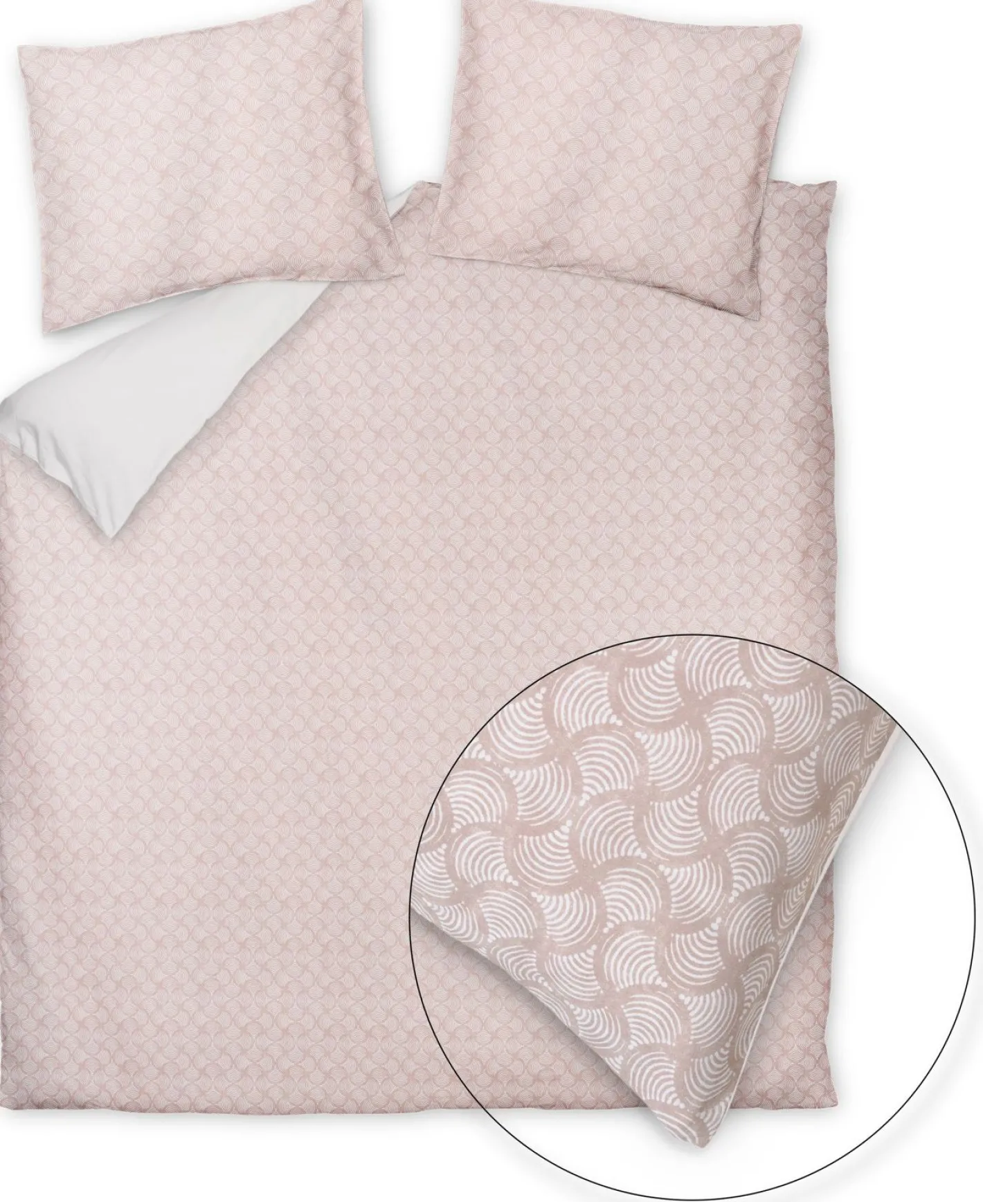 Outlet Vandyck Pure Aura 140x220 Dekbedovertrek Blush