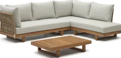 Clearance Kave Home Raco Loungeset Bruin, Grijs