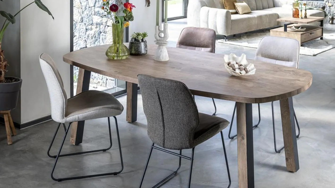 New Henders en Hazel Ravi Eetkamerstoel Beige