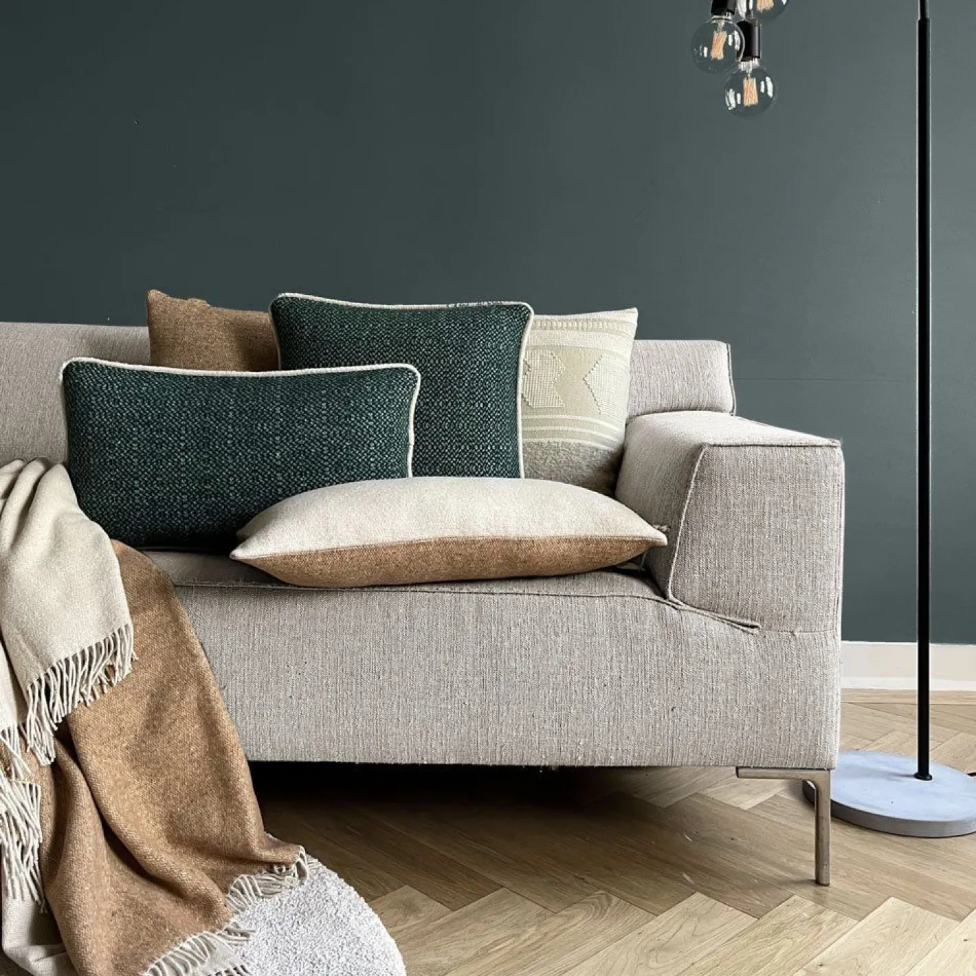 Eijerkamp Collectie Recycled Sierkussen Pine Green