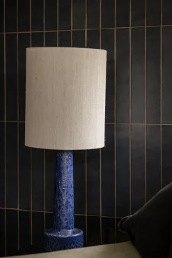 HKLIVING Retro Lampenvoet Blauw