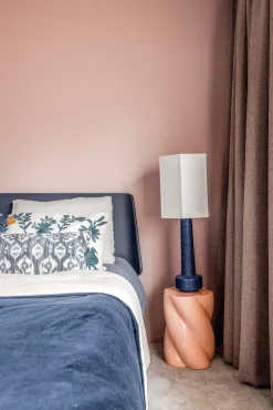 HKLIVING Retro Lampenvoet Blauw
