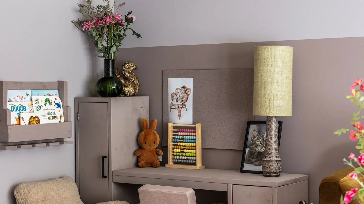 Discount HKLIVING Retro Lampenvoet Brown, White