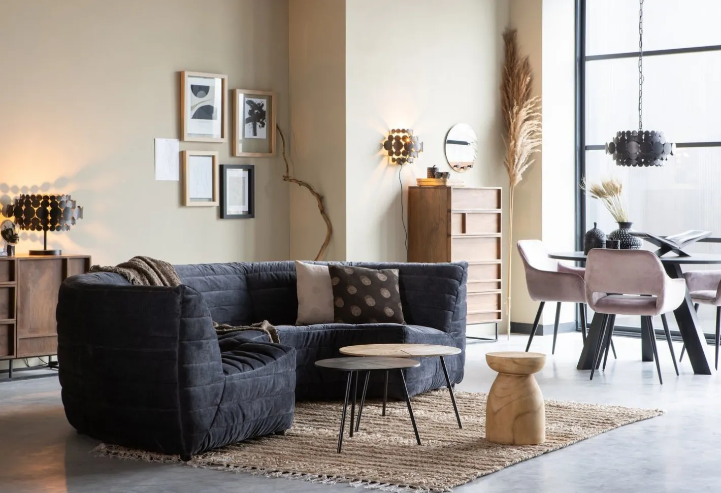 Outlet WOOOD Rhonda Eettafel Blacknight
