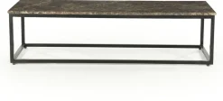 Outlet Eleonora Rico Rechthoek Salontafel Zwart, Bruin