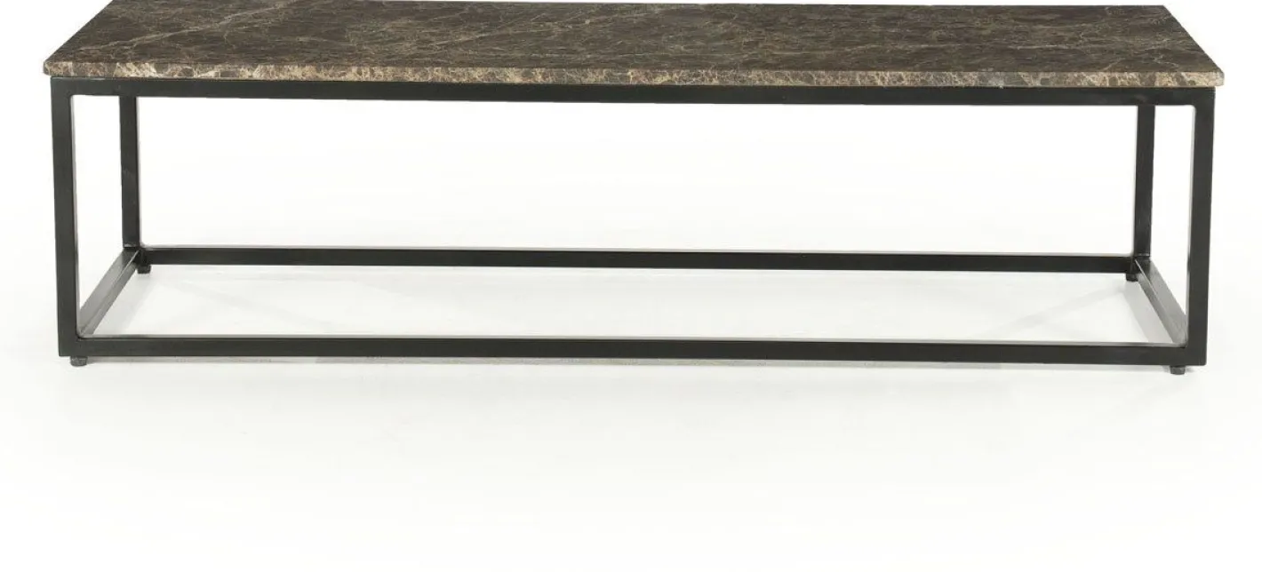 Outlet Eleonora Rico Rechthoek Salontafel Zwart, Bruin
