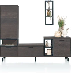 New Henders en Hazel Ridge 2-niche Kast Castle Antraciet