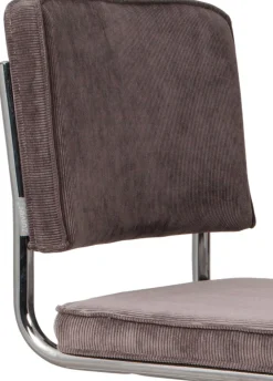 New Zuiver Ridge Rib (set van 2) Eetkamerstoel Grey