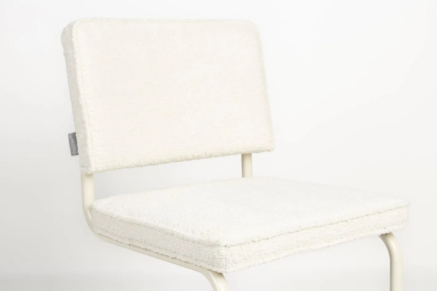Outlet Zuiver Ridge Soft (set van 2) Eetkamerstoel Gebroken Wit