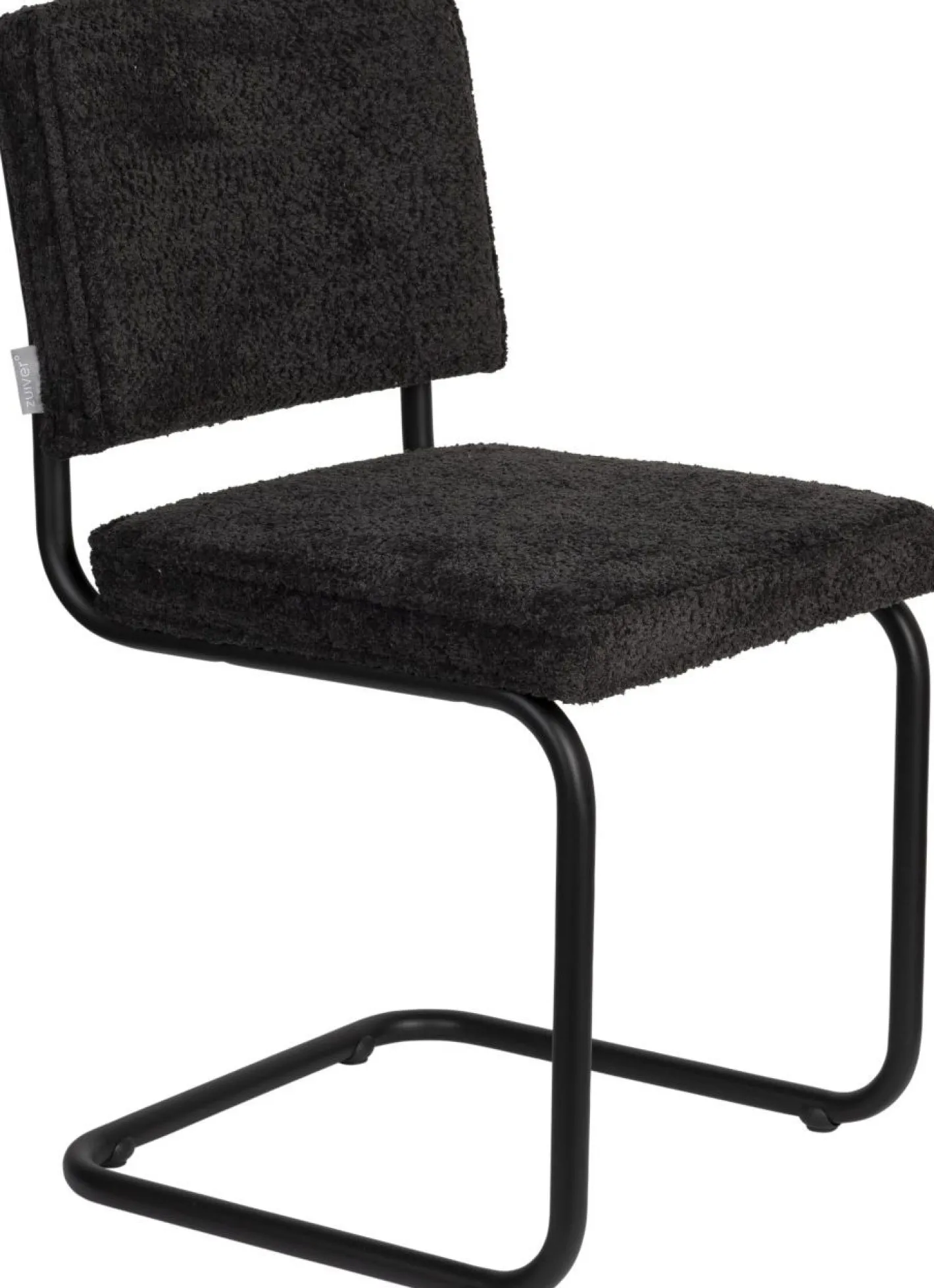 Sale Zuiver Ridge Soft (set van 2) Eetkamerstoel Zwart