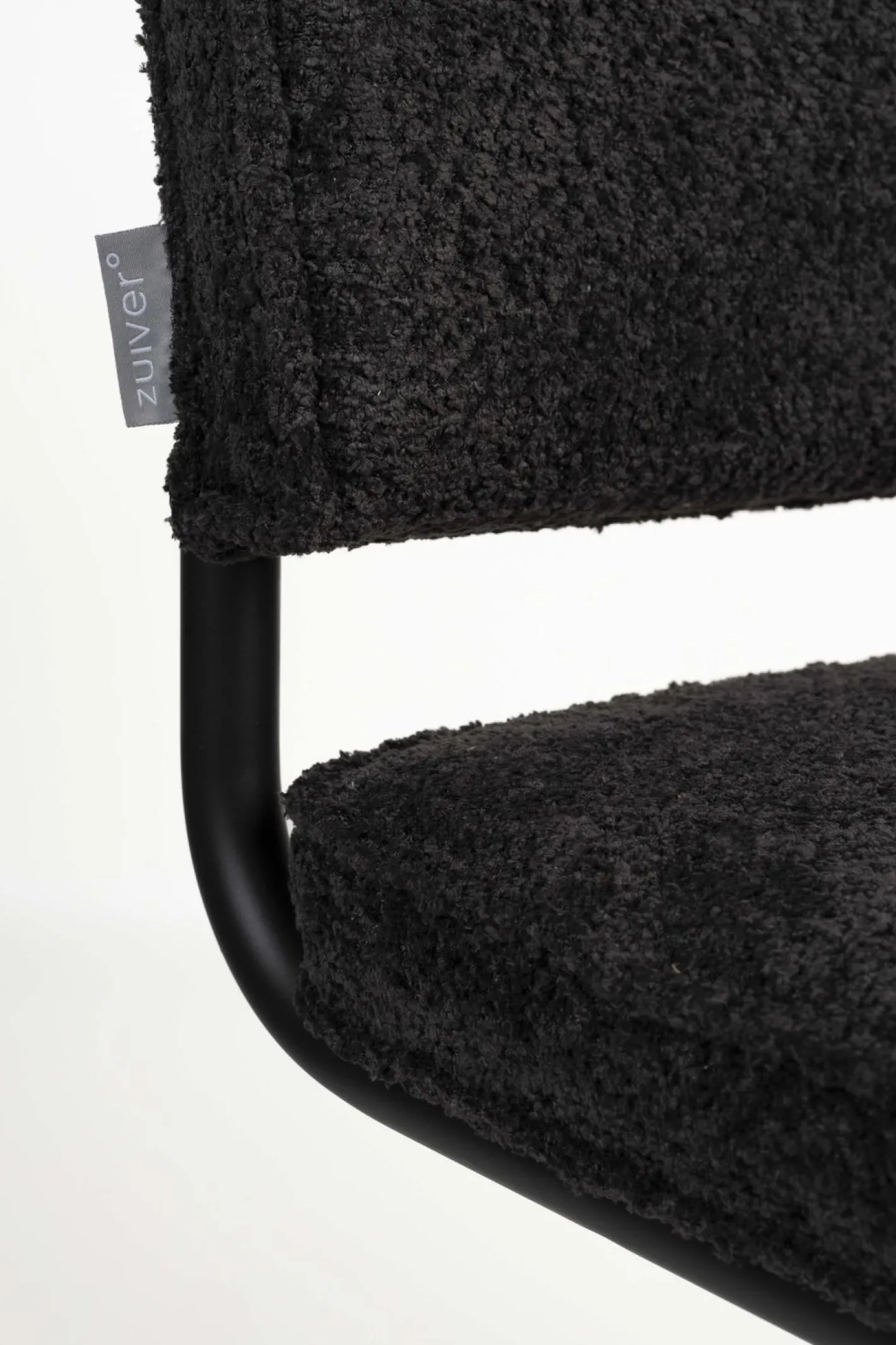 Sale Zuiver Ridge Soft (set van 2) Eetkamerstoel Zwart