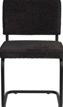 Sale Zuiver Ridge Soft (set van 2) Eetkamerstoel Zwart