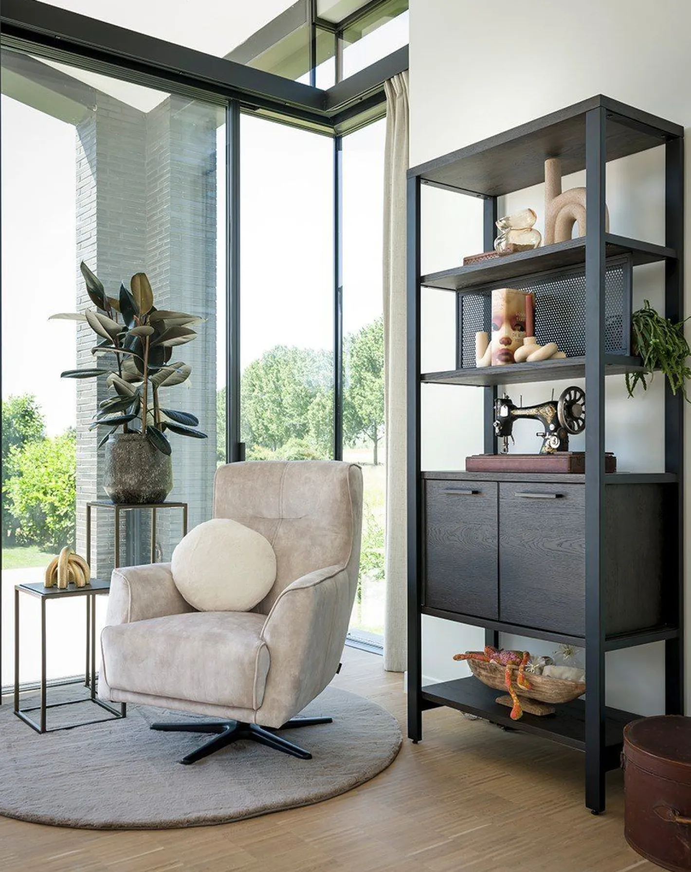 Clearance Henders en Hazel Ridgefield Roomdivider Castle Antraciet