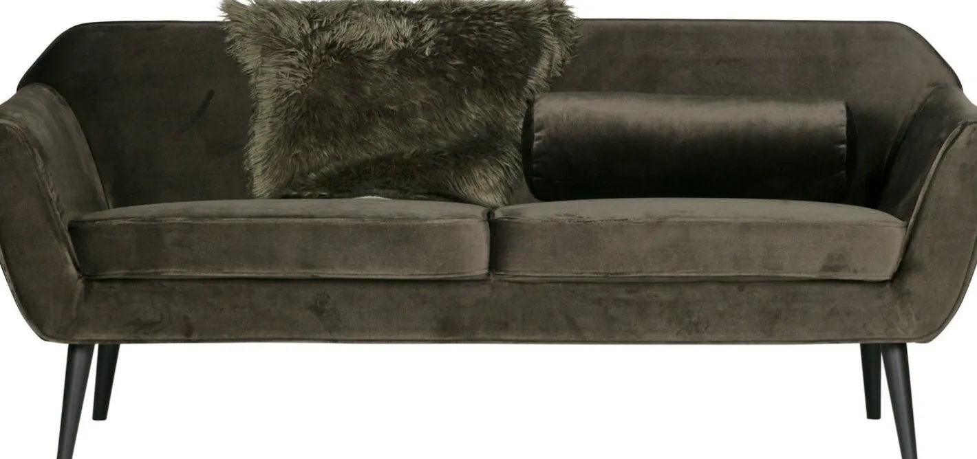 Clearance WOOOD Rocco 2-Zitsbank Warm Groen