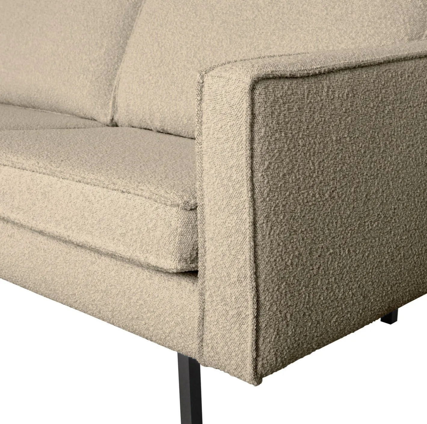 Clearance WOOOD Rodeo Bouclé 3-Zitsbank Beige