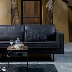 Discount WOOOD Rodeo Links Loungebank Zwart