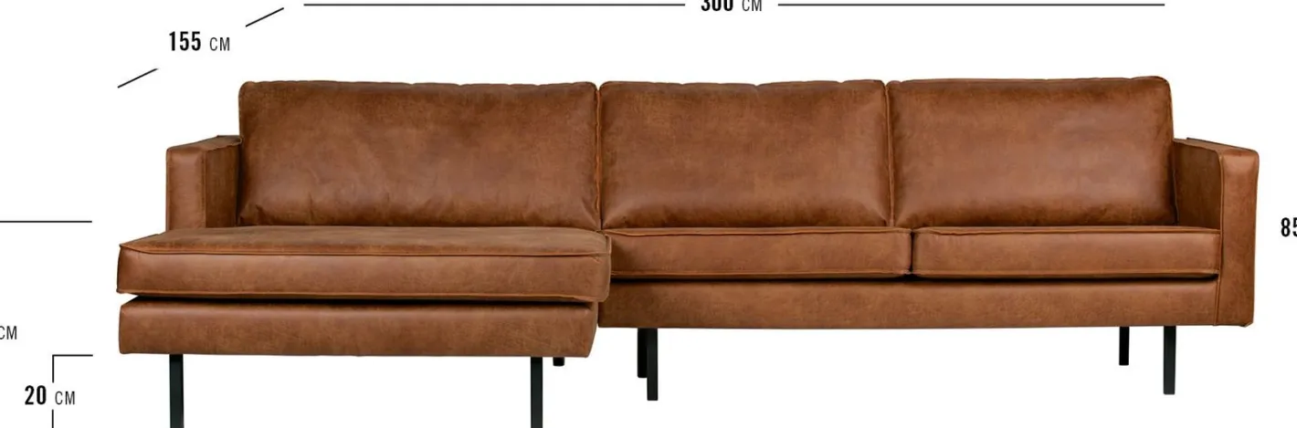Online WOOOD Rodeo Links Loungebank Cognac