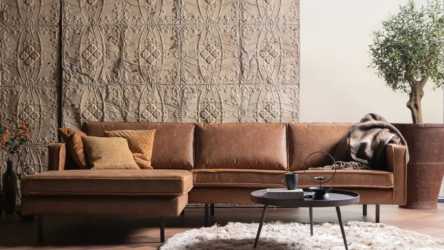 Sale WOOOD Rodeo Rechts Loungebank Cognac