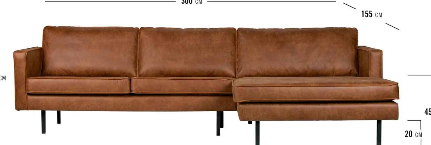 Sale WOOOD Rodeo Rechts Loungebank Cognac