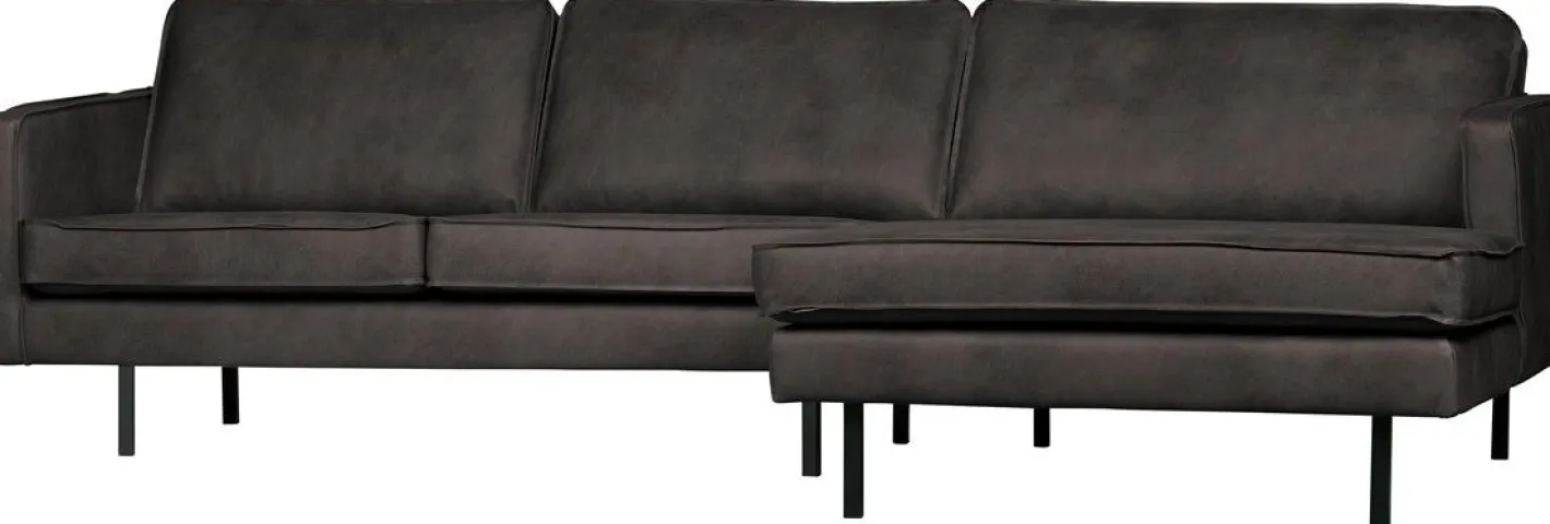Outlet WOOOD Rodeo Rechts Loungebank Zwart