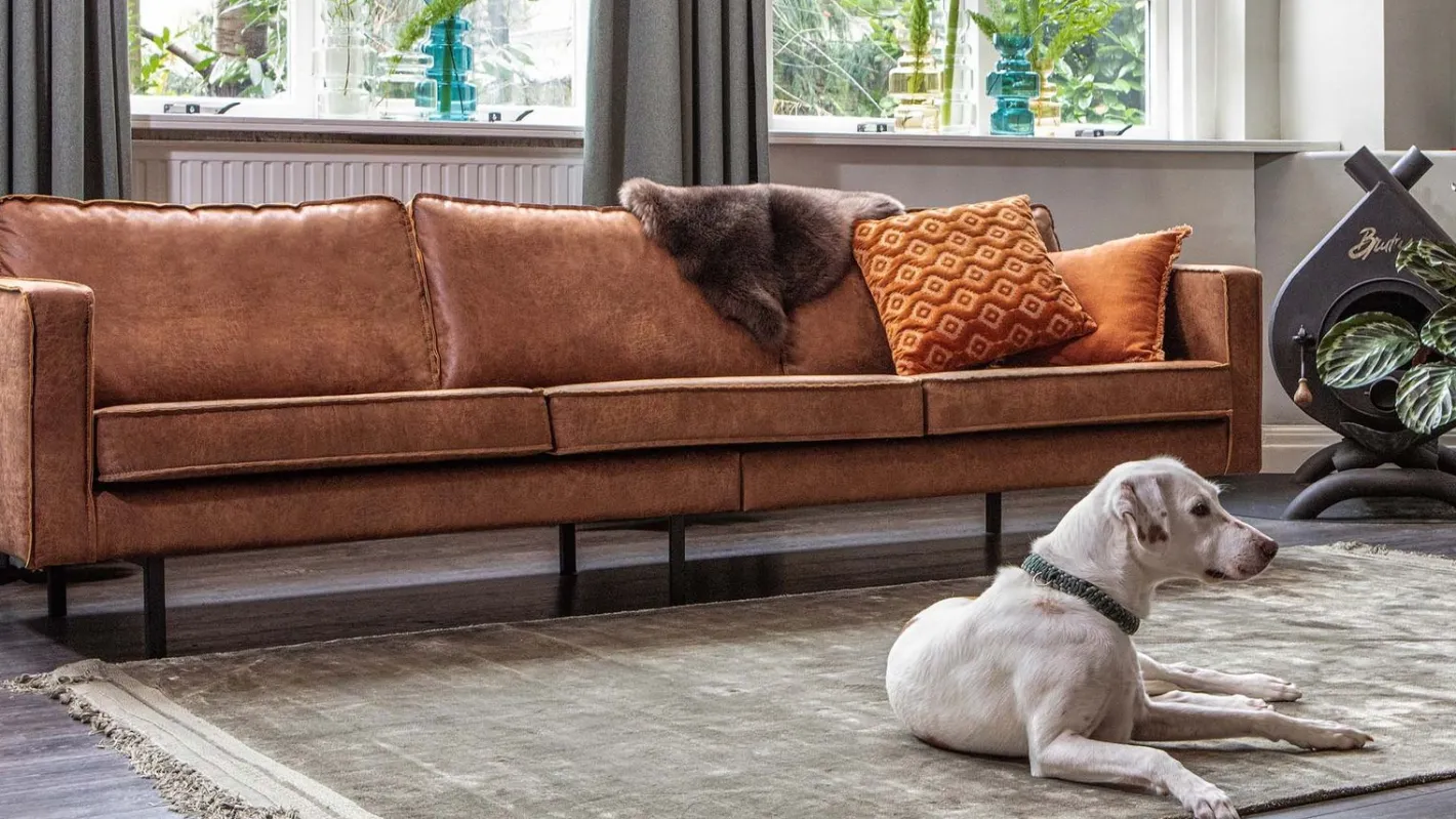Outlet WOOOD Rodeo 3-Zitsbank Cognac