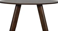 New WOOOD Roundly Eettafel Walnut