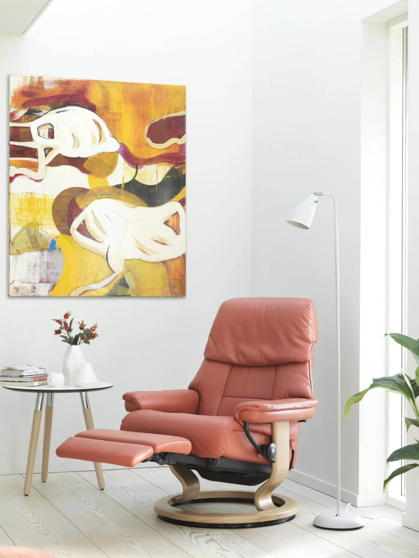 Discount Stressless Ruby Relaxfauteuil + Hocker Jade Caramel