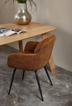Sale WOOOD Runa Eetkamerstoel Caramel Brown, Yellow