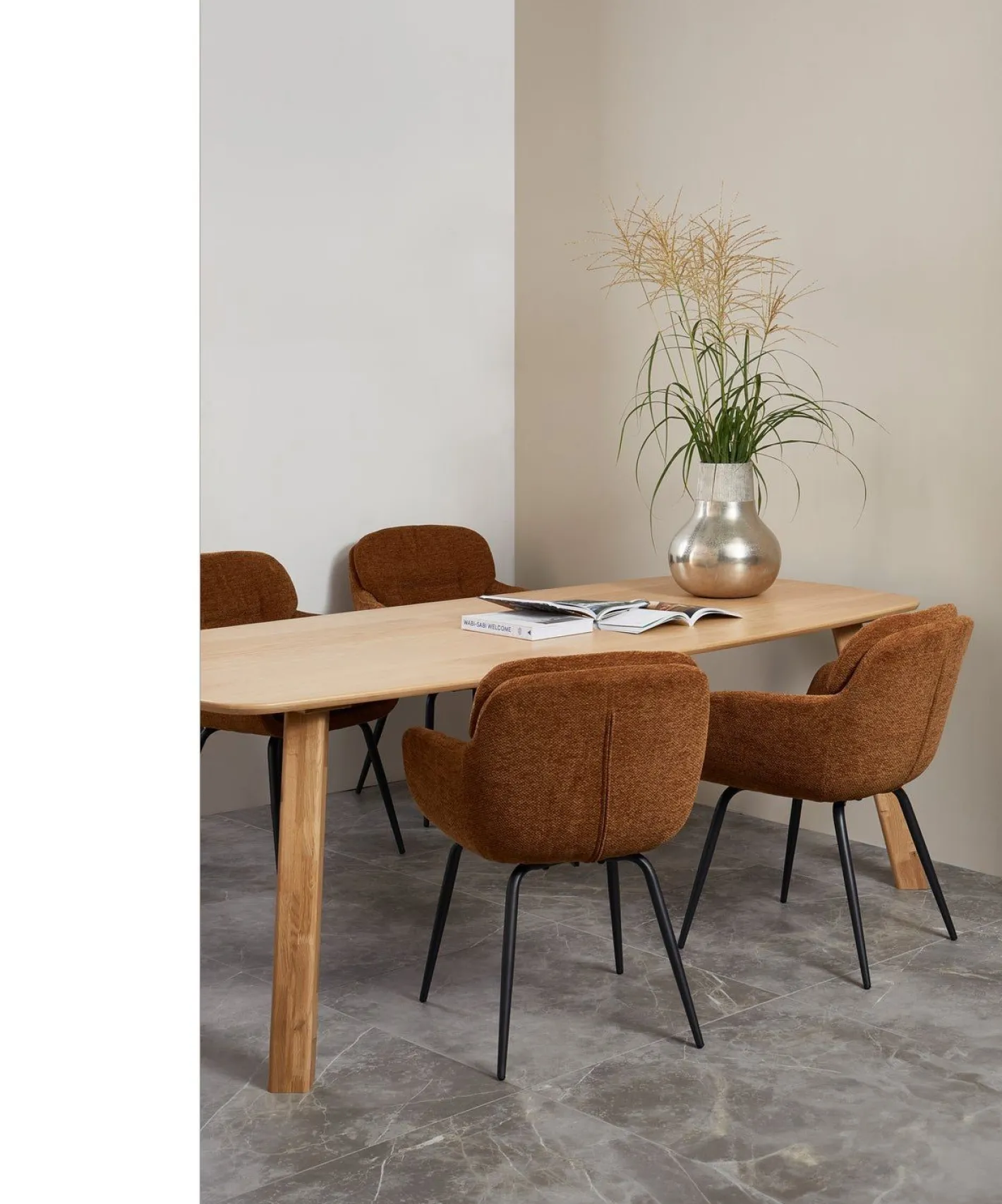 Sale WOOOD Runa Eetkamerstoel Caramel Brown, Yellow