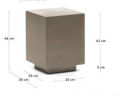 Clearance Kave Home Rustella Bijzettafel Grijs