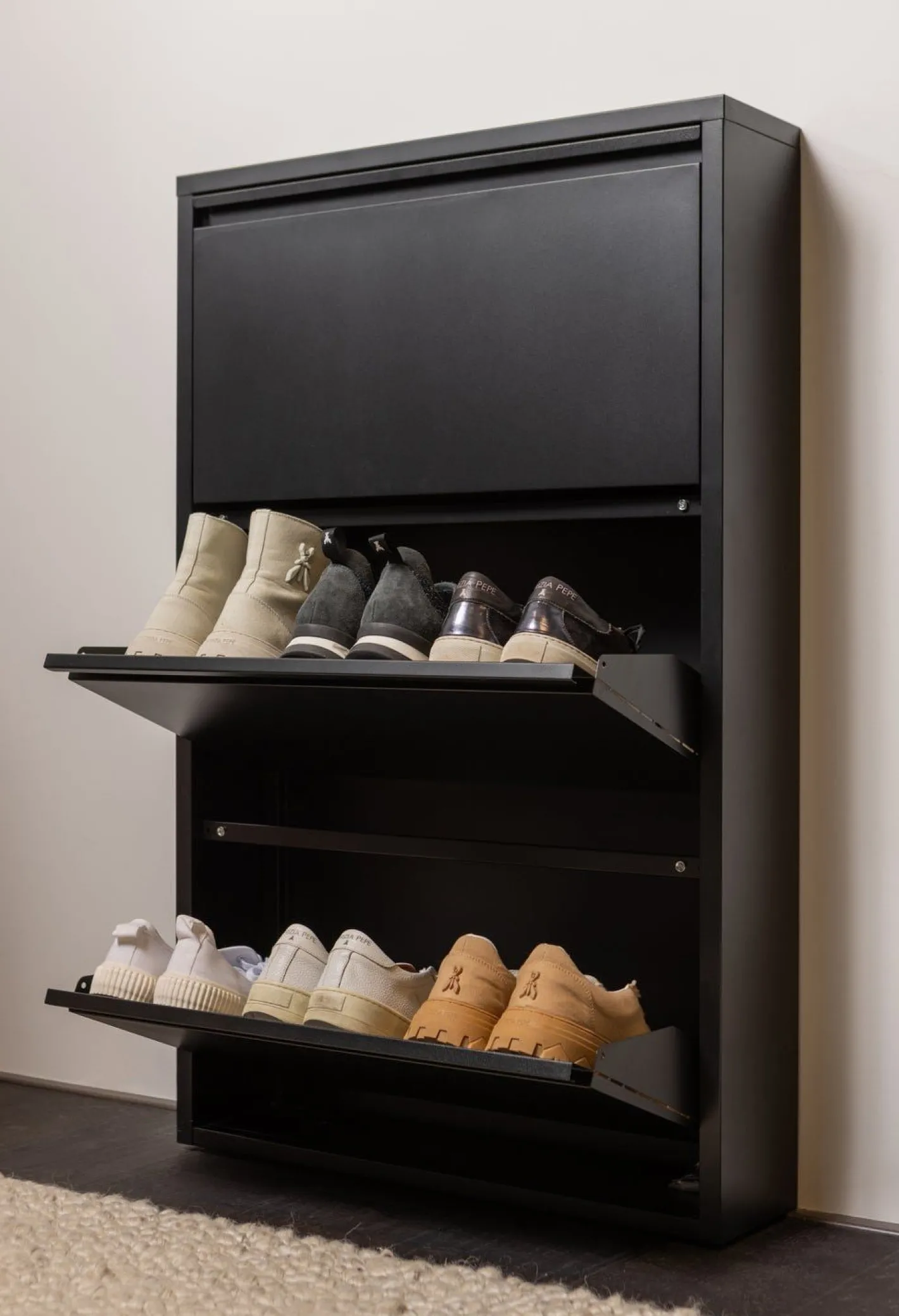 Online WOOOD Sabine Schoenenkast Black